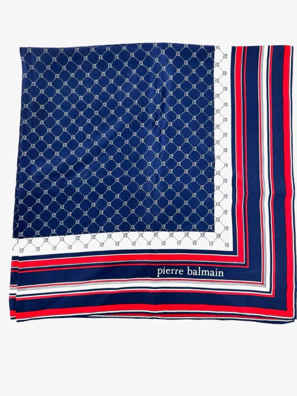 Pierre Balmain  100% silk  Satin  scarf 31